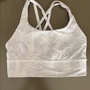 Lululemon white and gray bra